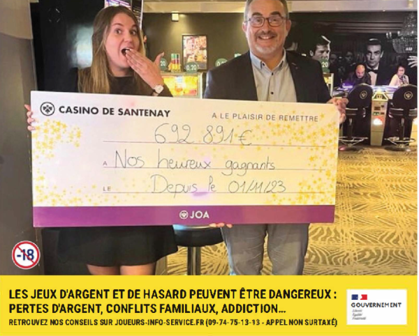 La chance sourit, au Casino de Santenay !