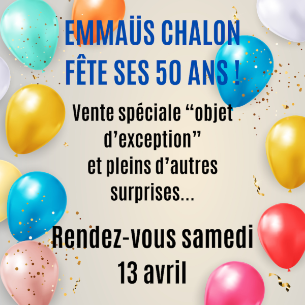 Emmaüs Chalon fête ses 50 ans !