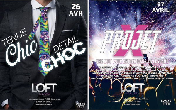 Votre week-end ÉVÉNEMENT au Loft Club les 26 et 27 avril