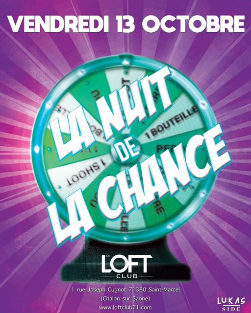 Vos soirées de vendredi 13 et samedi 14 octobre au Loft Club