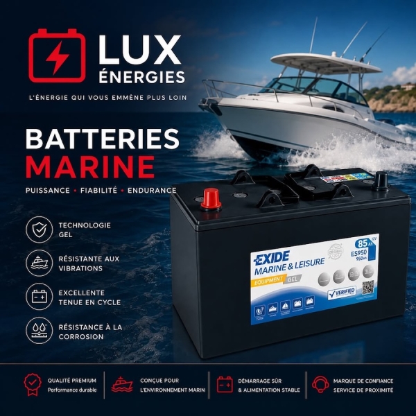 BATTERIES MARINES chez LUX ÉNERGIES
