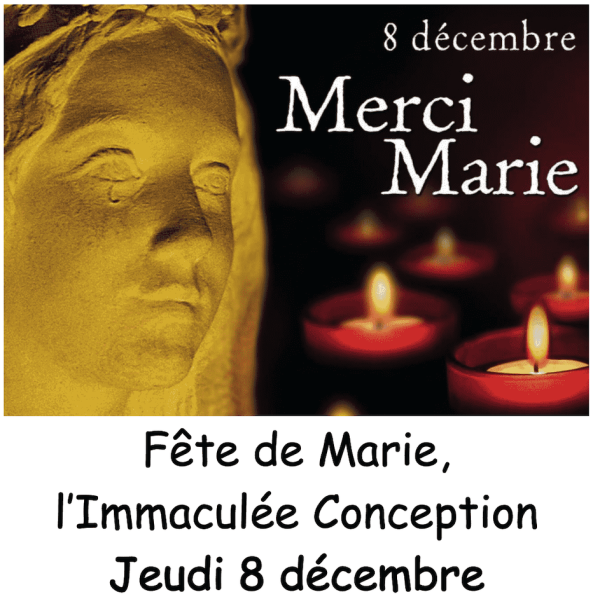 Ce jeudi 8 décembre : la procession aux flambeaux en l’honneur de la Vierge Marie