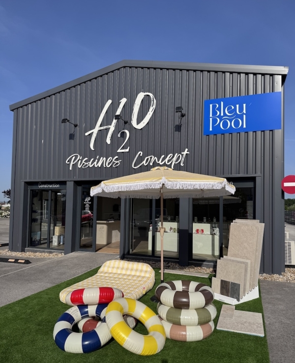 H2O PISCINES CONCEPT ouvre sa nouvelle agence à Fragnes-La Loyère et lance BLEU POOL, la piscine sans contraintes