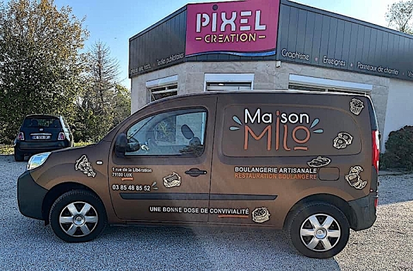 L’Atelier Pixel Création remercie la boulangerie “Maison Milo” à Lux