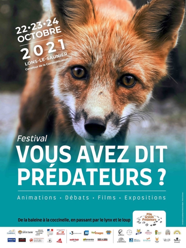 Vous avez dit Prédateurs ? Le seul festival en France qui leur est entièrement dédié : les 22, 23 et 24 octobre à Lons-le-Saunier