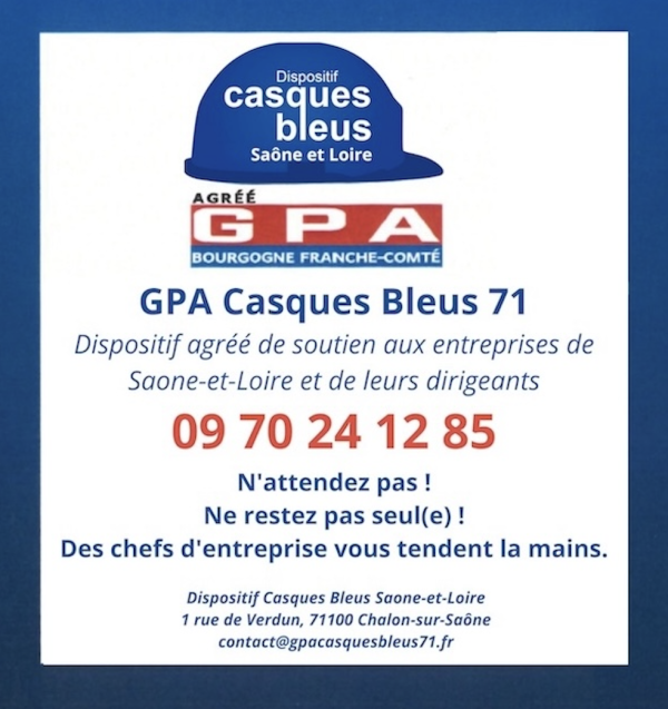 Les Casques Bleus 71, ces “urgentistes ” du mal-être des chefs d’entreprise