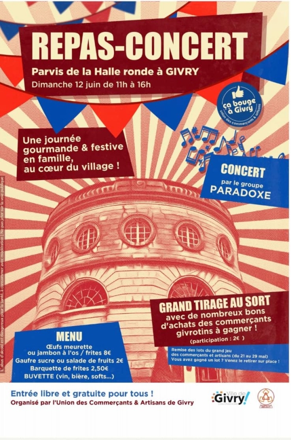 Repas-concert à Givry ce dimanche