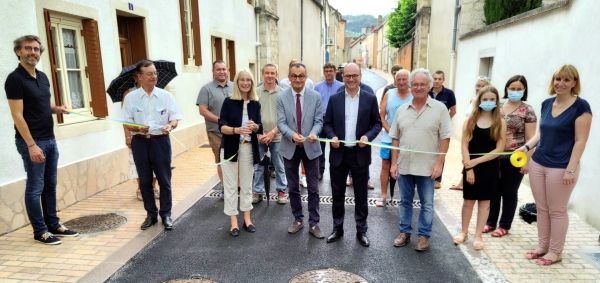 Givry : Inauguration de l'aménagement des rues Pasteur, Courtépée et Denon