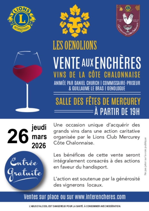 La 4ème édition des Oenolions, c'est jeudi soir !