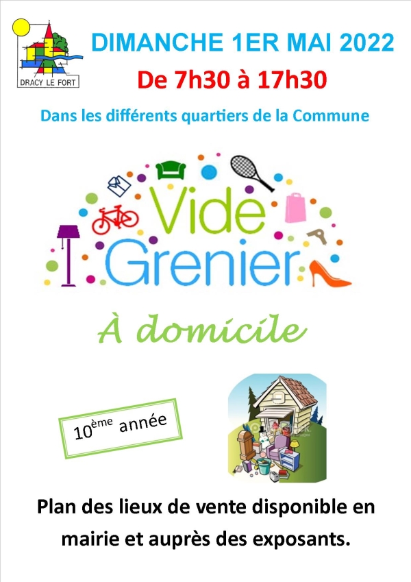 10ème édition du Vide Grenier à domicile de Dracy-le-Fort