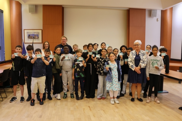 Les élèves de CM2 de l’école Pagnol de Champforgeuil ont reçu le "permis ‘Internet’".