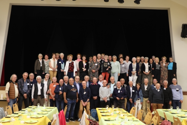 Les anciens châtenoyens adhérents à l’association "47/51" réunis en assemblée générale à la salle des fêtes Maurice Ravel.