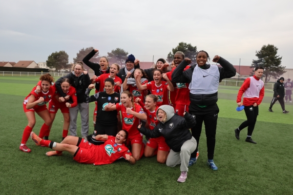 Coupe de France féminine l’AS Châtenoy le Royal éliminée en 8ème de finale par Caen.