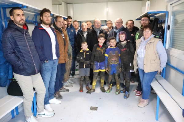 Les nouveaux vestiaires du Châtenoy Rugby Club officiellement inaugurés ce samedi 29 novembre 2025.