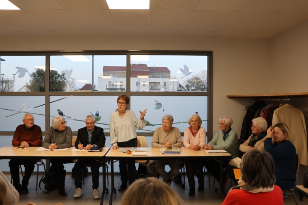 Les membres de l’association "TAI CHI ZEN CHATENOY" (TCZC) en assemblée générale le 26 février 2026.