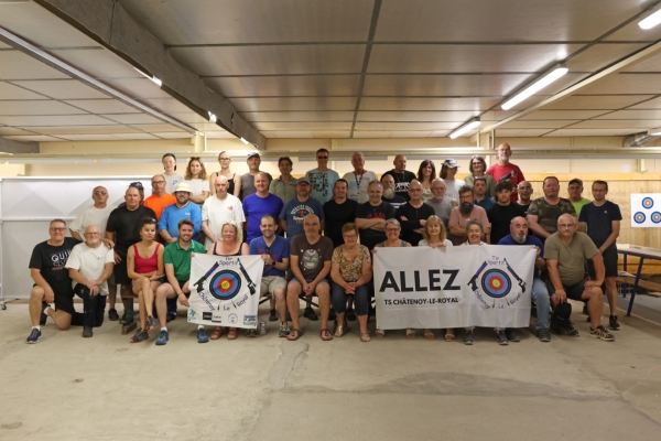 45 bénévoles sur le pied de "guerre" afin de rendre le stand de tir de Châtenoy opérationnel pour les UFOLEP.