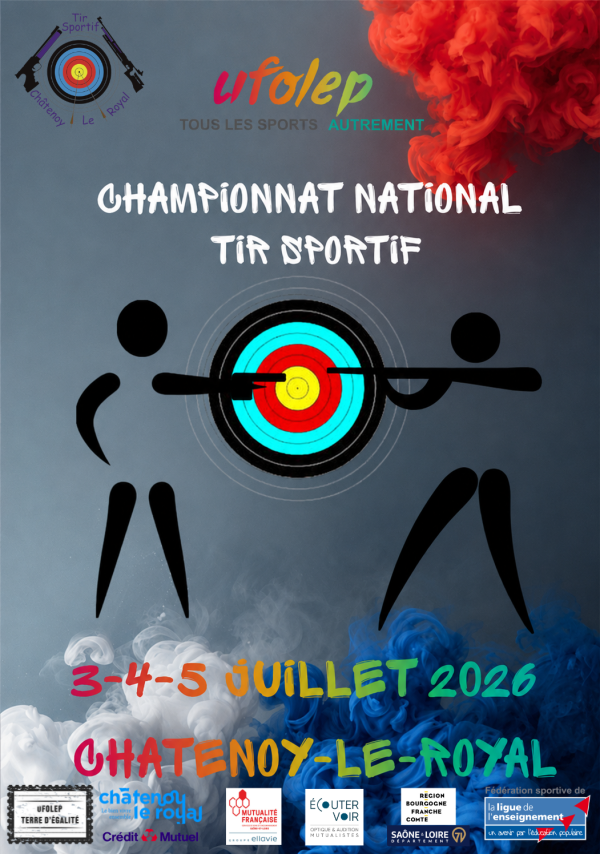 Châtenoy le Royal - championnats UFOLEP au stand du Tir Sportif les 3-4 et 5 juillet