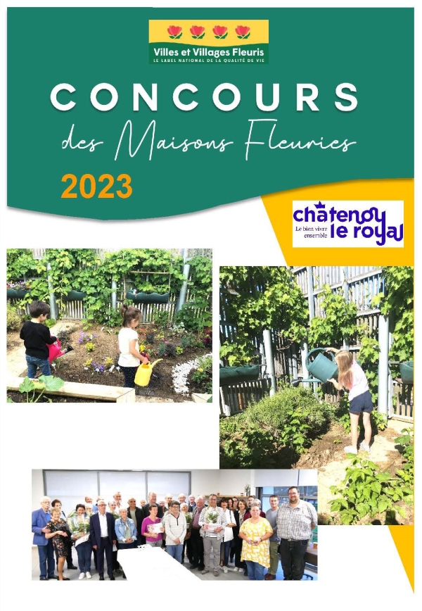 Châtenoy le Royal :  le concours communal et le concours départemental des maisons fleuries sont ouverts, inscription en mairie avant le 3 juillet 2023.