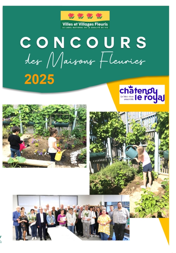 Châtenoy le Royal : le concours départemental et communal des maisons fleuries est ouvert, inscription avant le 02 juillet 2025.