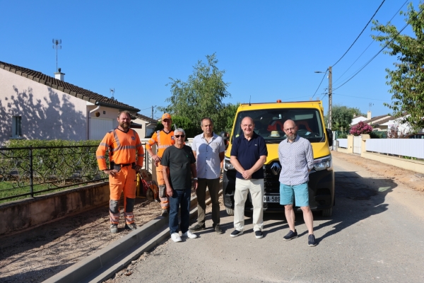 Châtenoy le Royal - Réfection des voiries, les élus font un point sur les travaux.