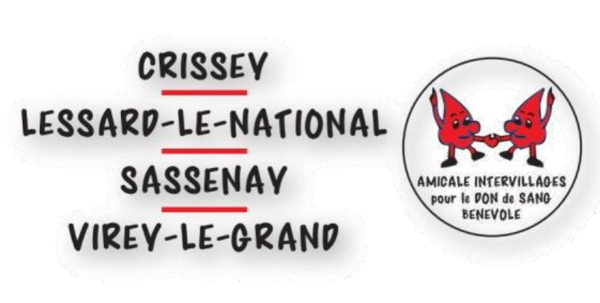 Collecte de sang au tennis couvert de Crissey le lundi 04 et le mardi 05 Juillet 2022 de 8h00 à 12h30. 