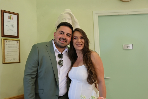 Bojan et Milica se sont unis par les liens du mariage en mairie de Crissey.