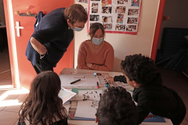 Un atelier robot à la bibliothèque de Crissey.