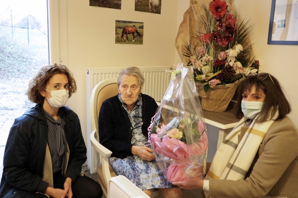 Germaine Baron, Fontenoise, a fêté ses 100 ans le 13 décembre 2021.