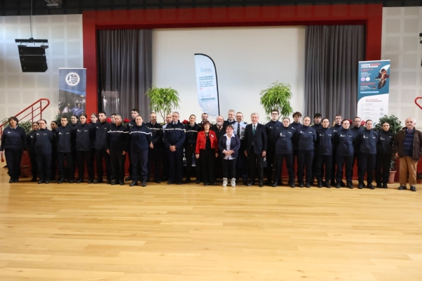 Cérémonie de vœux de la troisième promotion des Cadets de gendarmerie.