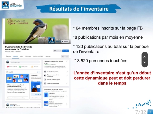 La Ligue de Protection des Oiseaux (LPO) a fait la restitution de l’inventaire de biodiversité sur la commune de Fontaines mardi 13 décembre.