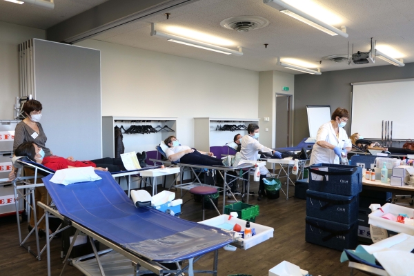 Totale réussite pour cette première collecte de sang organisée par l’Association des Entreprises du Domaine Industriel SaôneOr (Adedis).
