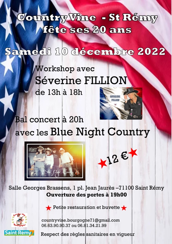 Le Country Vine de Saint Rémy fête ses 20 ans samedi 10 décembre à la salle de l'espace Brassens
