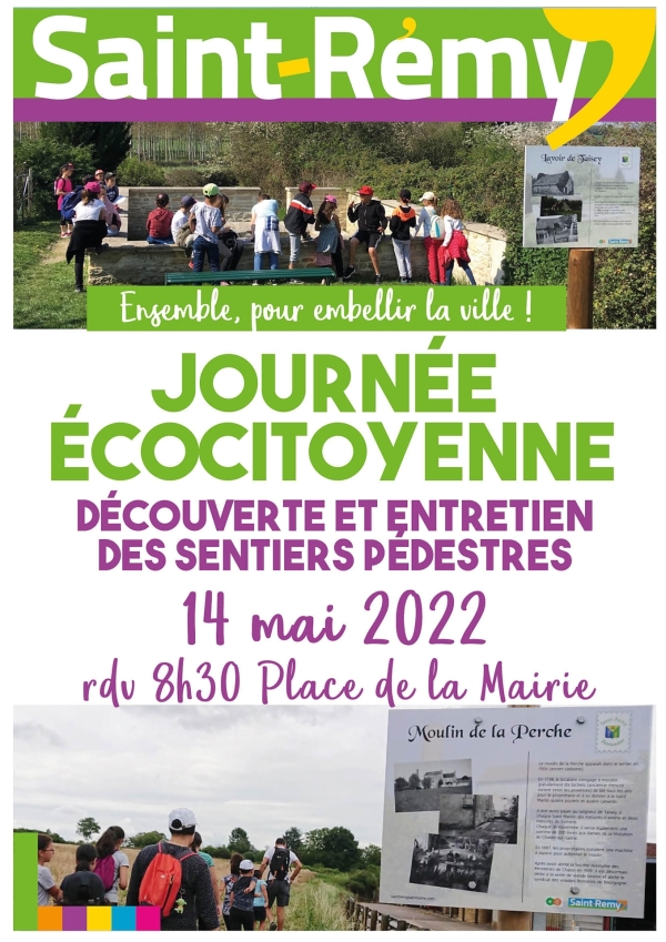 Grand nettoyage samedi 14 mai à Saint Rémy pour la journée écocitoyenne