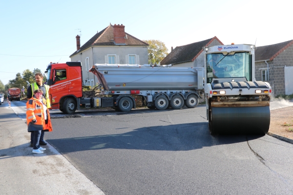 110 000€ de réfection de chaussée de la route départementale  RD977 au niveau de Cortelin à Saint Rémy.