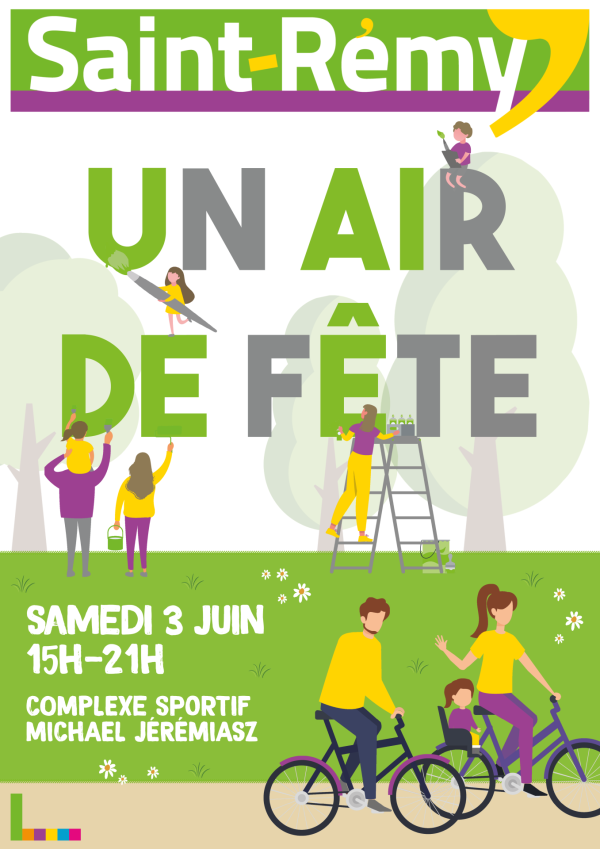  Saint Rémy : La journée éco-citoyenne et la fête de la mobilité fusionnent pour donner naissance à l’évènement «Un Air de Fête» samedi 3 juin de 15h00 à 21h00.