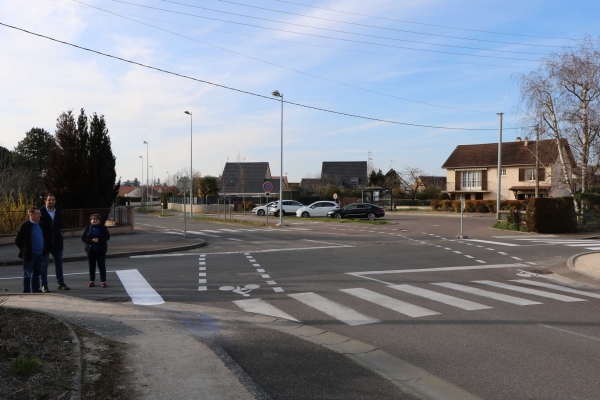 Modification de la signalisation au carrefour de l’avenue de l’Europe et de la rue Jacques Briet pour améliorer la sécurité.