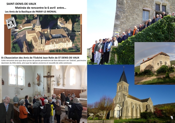 Une belle Histoire Patrimoniale : L’Association des Amis de la Basilique Romane de Paray le Monial en visite à l’Evêché Jean Rolin de Saint Denis de Vaux.