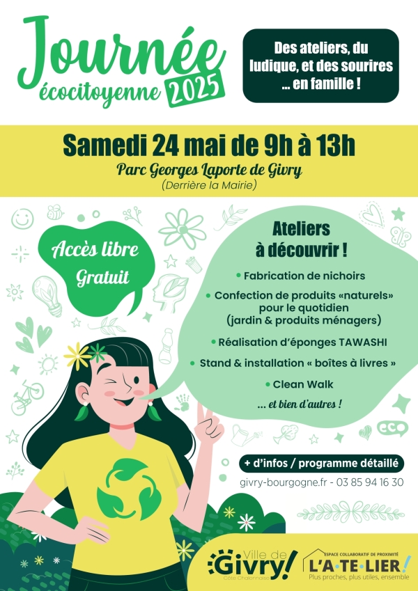 Samedi 24 mai 2025 de 9h à 13h : participez à la journée écocitoyenne de Givry !