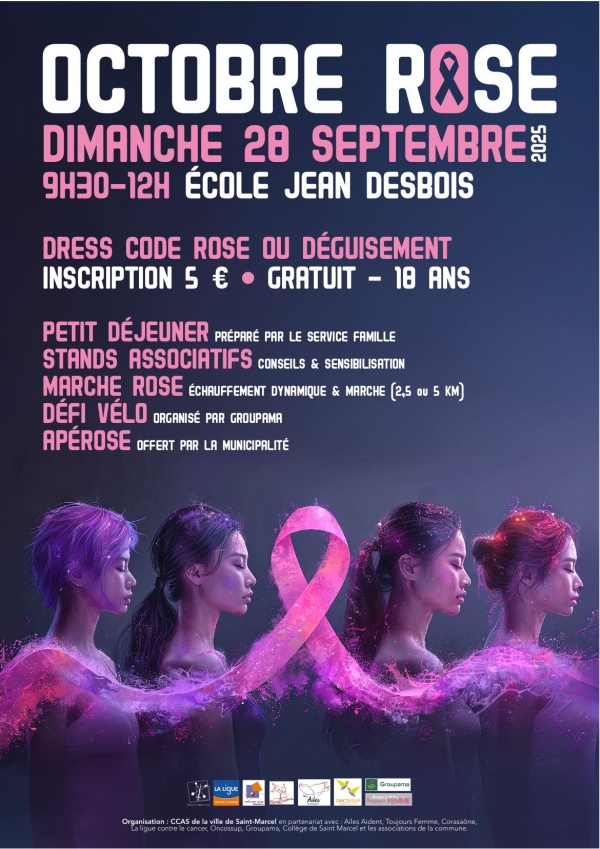 Octobre rose c’est le 28 septembre prochain à l’école Jean Desbois