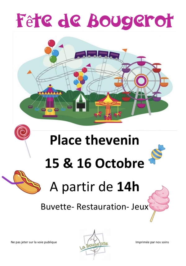 La fête de Bougerot c’est ce week-end au hameau de Gergy !