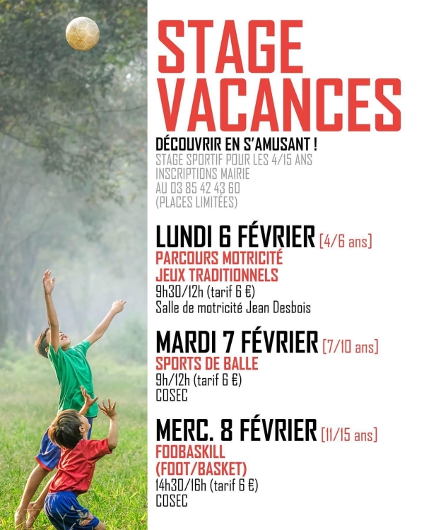 Stages sportifs Saint-Marcel : les inscriptions sont ouvertes pour les vacances d’hiver 