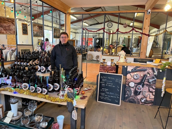 Près de 400 visiteurs au marché de Noël de la brasserie « La Rustine » ce samedi 26 novembre à Épervans !