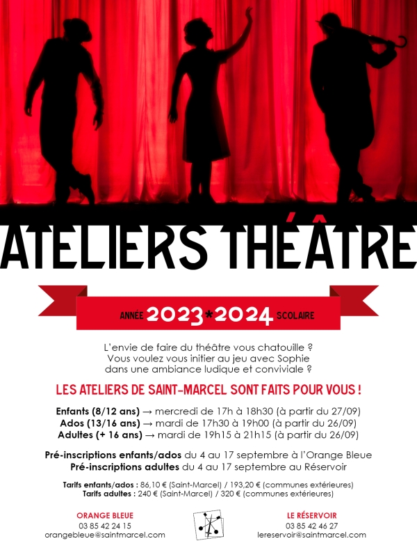 Ateliers théâtre 2023/2024 : Sophie Mère, est la nouvelle animatrice pour cette nouvelle saison 