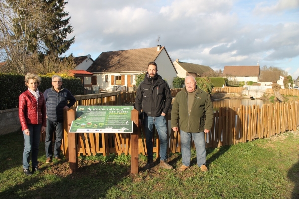 Virey-le-Grand : les travaux des mares de la rue Jean Moulin sont terminés 