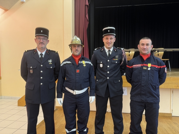 Le Caporal-Chef Renato Boccelli décoré ce samedi lors de la Sainte-Barbe à Epervans