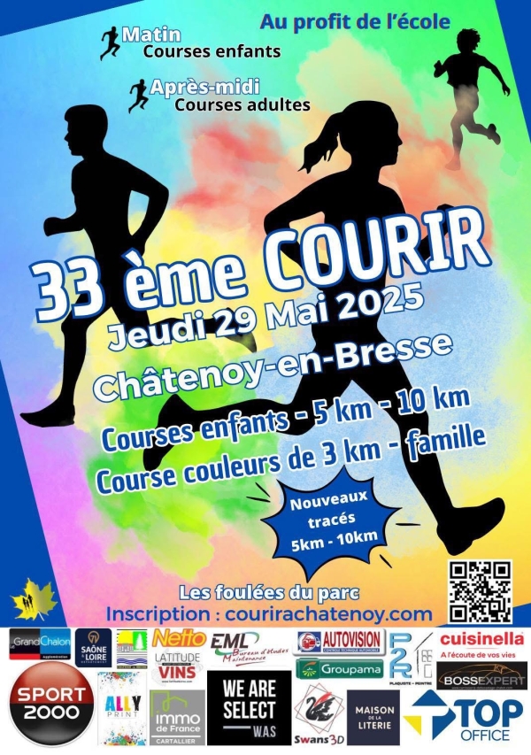 Le 33ème Courir de Chatenoy en Bresse c’est le 29 mai prochain !