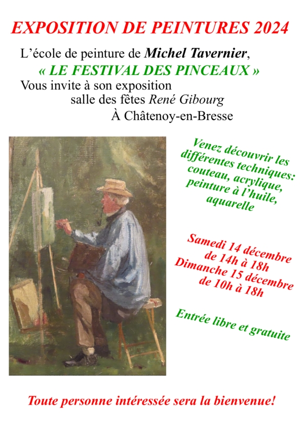 Festival des pinceaux : rendez-vous ce week-end à Chatenoy en Bresse 