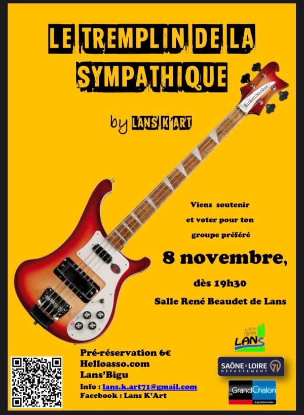 Lans K’art : Le tremplin de la Sympathique est de retour le 8 novembre prochain ! 