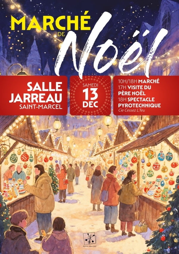 Pour la deuxième année consécutive, la Ville de Saint-Marcel vous propose son marché de Noël d'artisans-créateurs !
