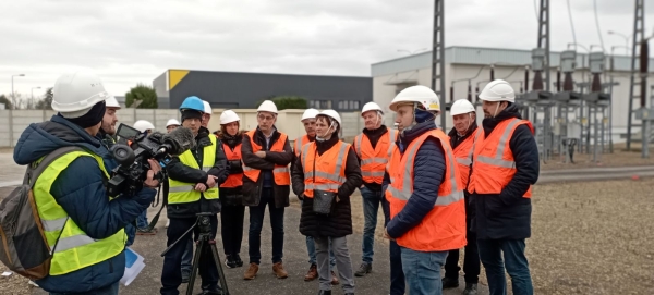 ENEDIS : les élus sénochois ont visité le nouveau poste source situé dans la zone SaônéOr